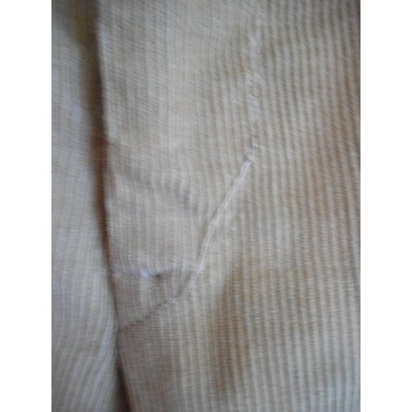 Beige/Khaki Tan lightweight thin corduroy flat front Pants Men's W 36 - Picture 4 of 7